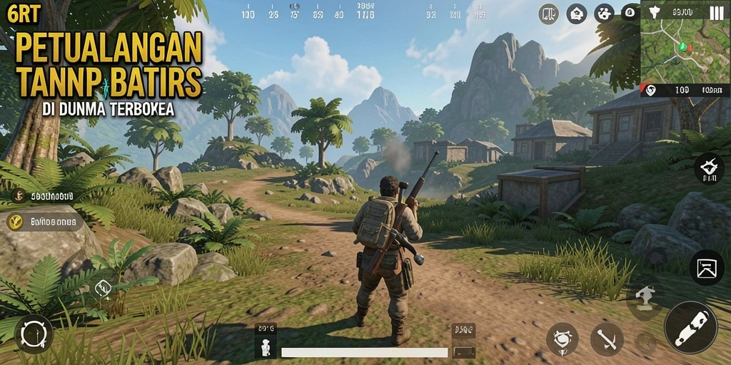 Tangkapan layar gameplay menunjukkan petualangan menakjubkan di 6RT.