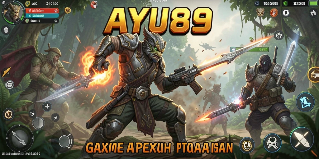 Tangkapan layar gameplay AYU89 menampilkan aksi mendebarkan dalam pertarungan.