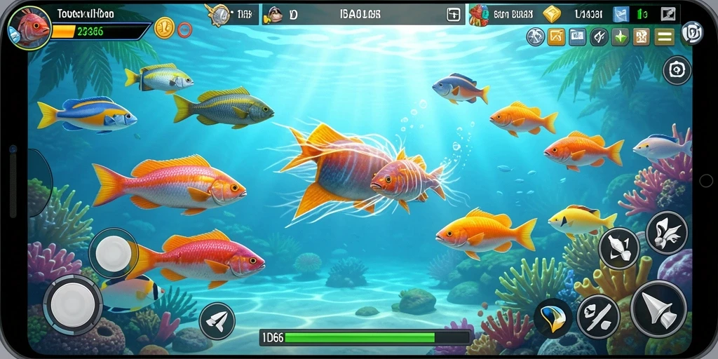 Tampilan menarik dari gameplay Tembak Ikan ID66 yang mengasyikkan.