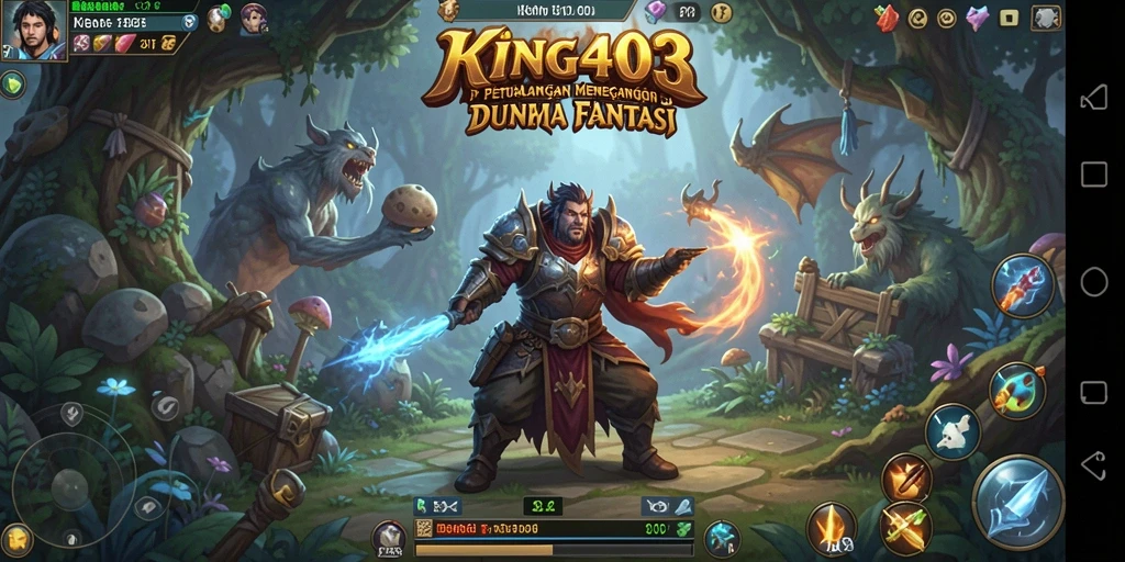 Tangkapan layar utama KING403 menampilkan aksi petualangan yang menegangkan.