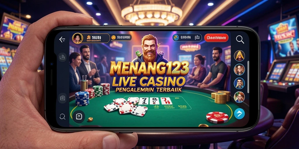 Screenshot MENANG123 menampilkan dealer langsung dan gameplay yang menarik.