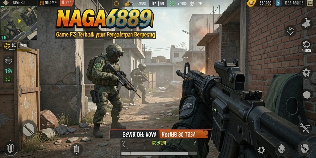 Tangkapan layar gameplay menegangkan dari NAGA889 dengan aksi tembak-menembak yang intens.