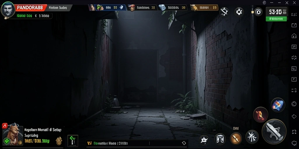 Tampilan gameplay PANDORA88 yang menyeramkan dan mendebarkan.