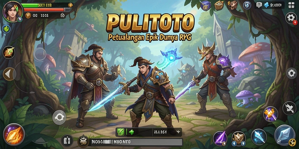 Tampilan gameplay PULITOTO yang seru dan mendebarkan di dunia RPG.