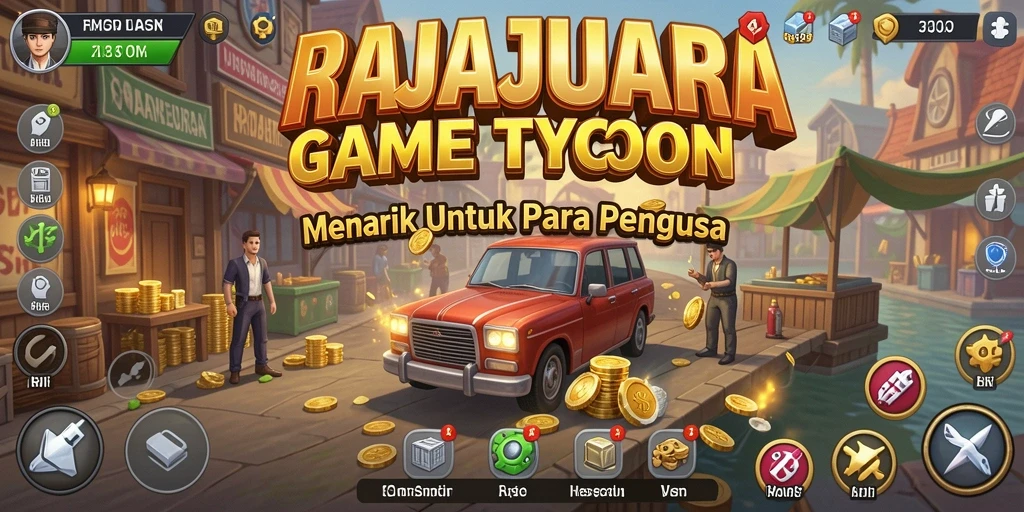 Screenshot gameplay RAJAJUARA yang menunjukkan aksi Tycoon yang mendebarkan.