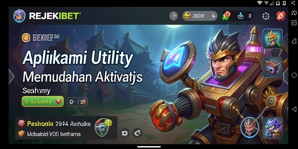 Tampilan antarmuka REJEKIBET yang sederhana dan fungsional.